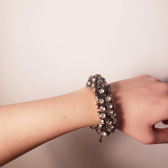 Necklace & Bracelet Set (Crystal, Metal) - Picture 3 of 7